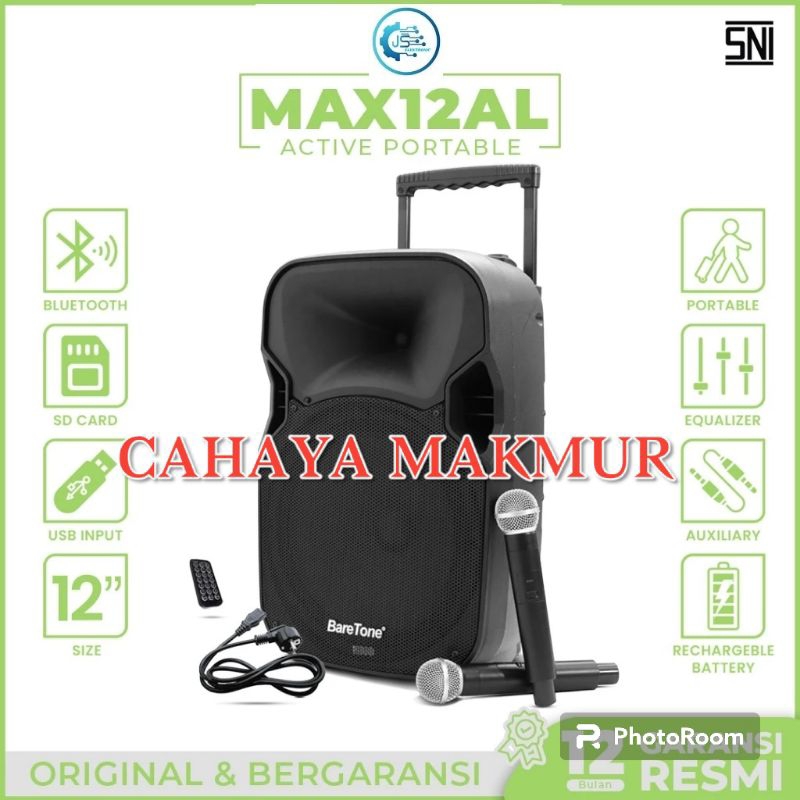 SPEAKER PORTABLE BARETONE 12 INCH MAX12AL SPEAKER MEETING