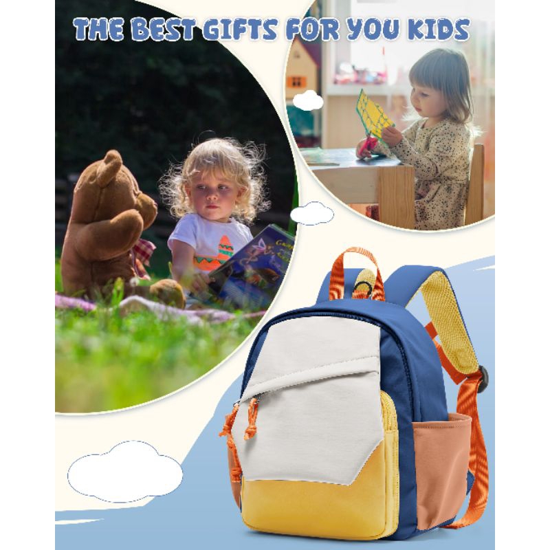 NEW POLO FELIX TAS RANSEL ANAK SEKOLAH TK SD PAUD BUAT JALAN JALAN MOTIF PELANGI