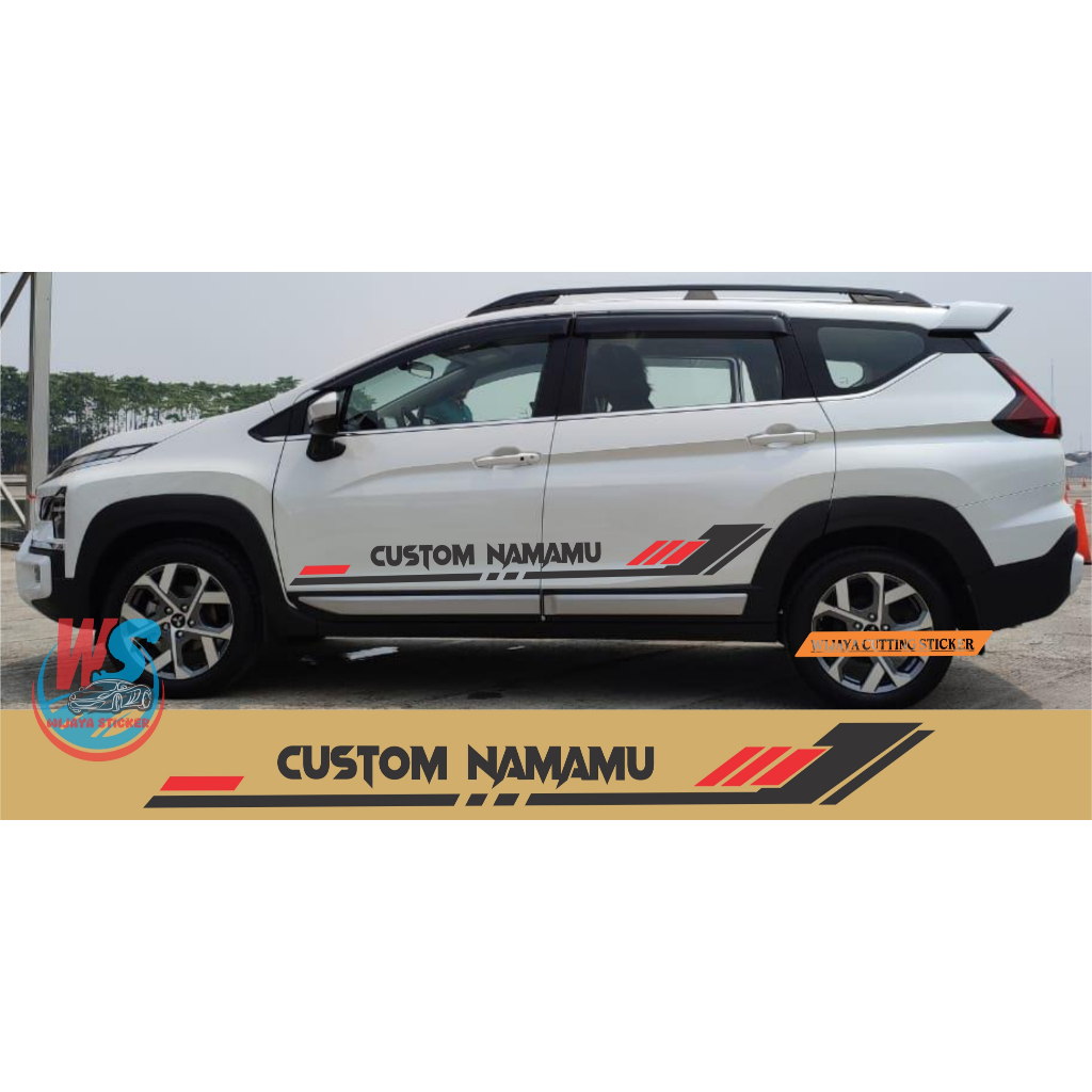 Sticker MOBIL XPANDER striping variasi body samping  MOBIL XPANDER