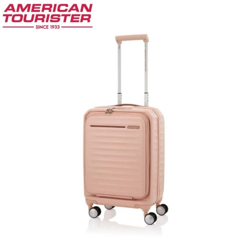 American Tourister Koper Hardcase Frontec Cabin Small 20 Inch - Apricot