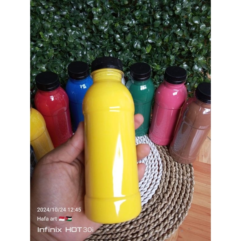 Cat lukis KUNING sterofoam / cat air / cat lukis serbaguna 250 gr / acrylic / color