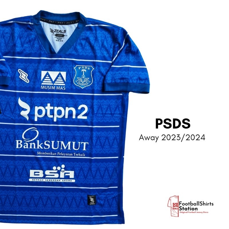 Jersey PSDS Deli Serdang Away 2023/2024 Player Issue Size L Original Zeals