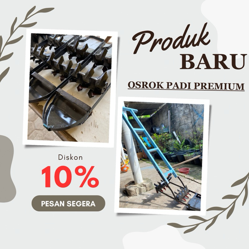 OSROK Alat Penyiangan Gulma (Matun) Gosrok Pembersih Rumput di Sawah Odrok 14 cm