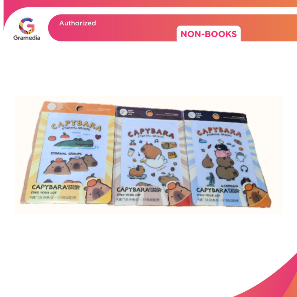 

Gramedia Surabaya - FYJ CAPYBARA TRANSFER STICKER MULTISURFACE /BA FD81678