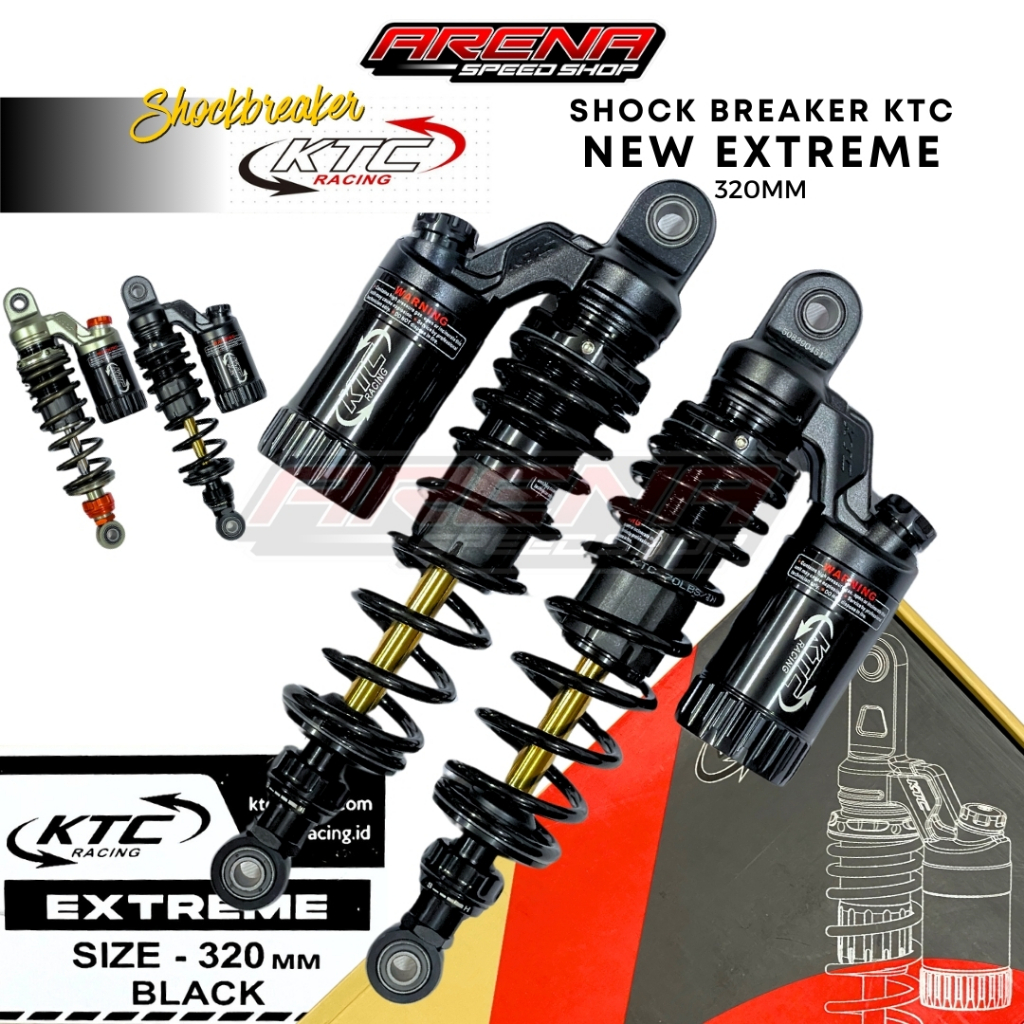 KTC New Extreme Shockbreaker 320mm - Sok Shock Breaker Tabung Atas RX King Tiger 320 mm Original KTC