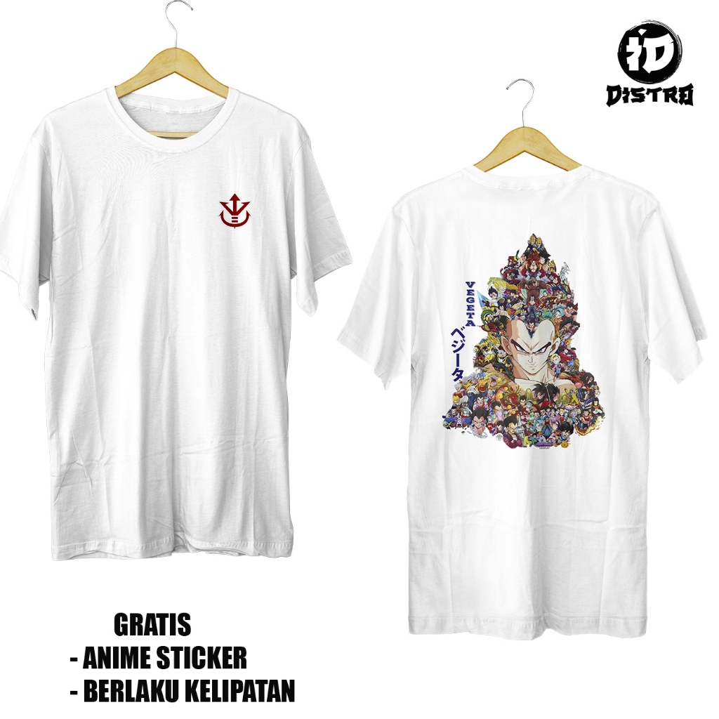 Kaos Anime VEGETA SSJ 4 Dragon Ball Story- ID DISTRO