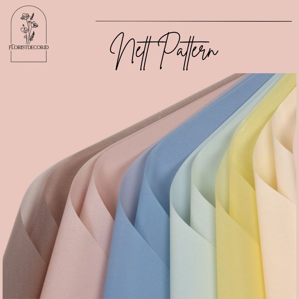 

(SW) ECER TERMURAH METALIC NETT PATTERN WRAPPING PAPER FLOWER BOUQUET KERTAS BUKET KERTAS