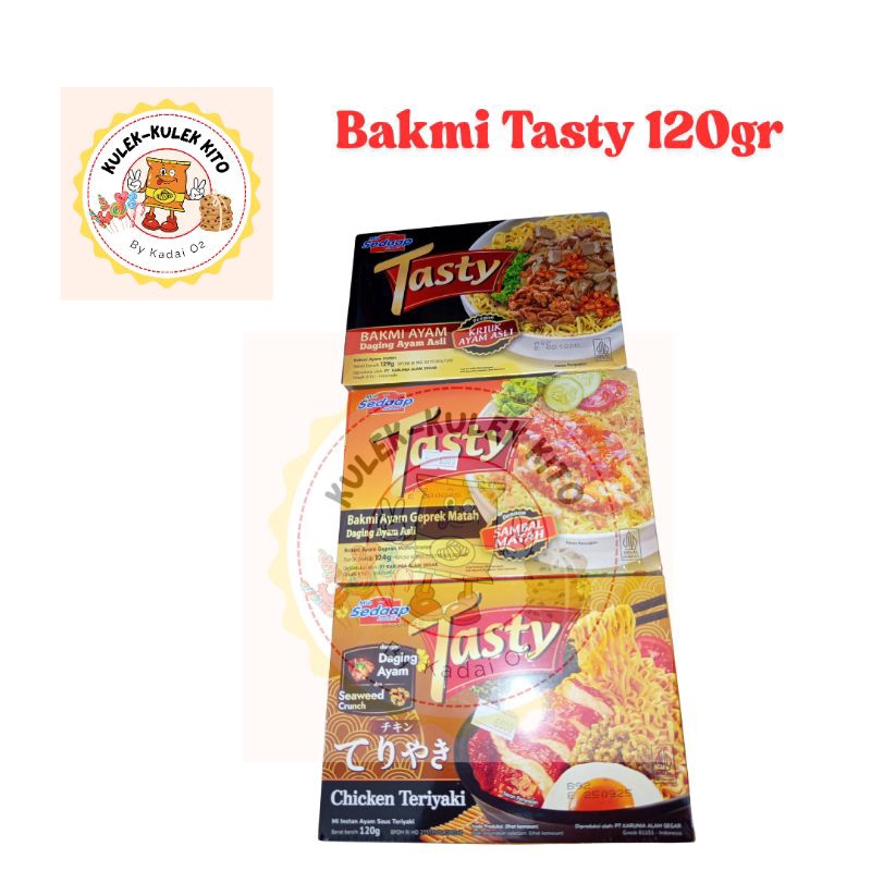 

1 pcs bakmi tasty dengan daging ayam asli 120gr