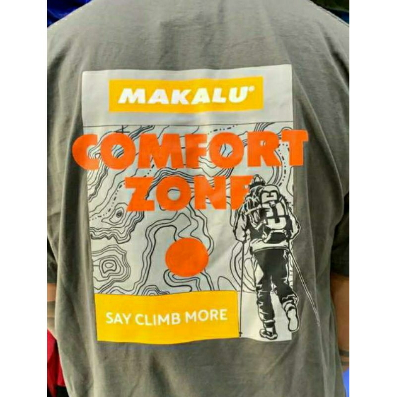 KAOS T-SHIRT LENGAN PENDEK PRIA WANITA MAKALU COMFORT ZONE