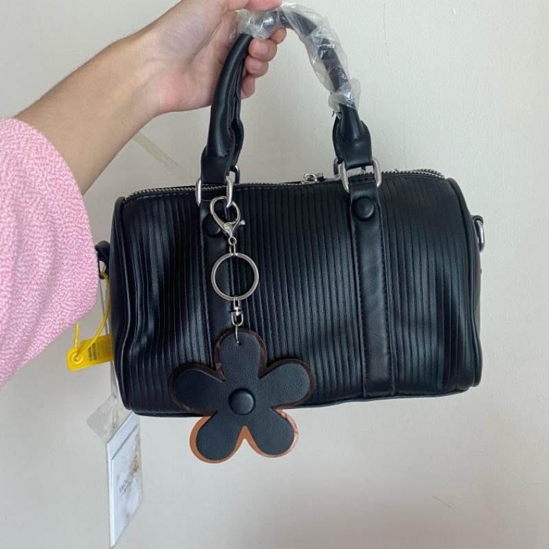 Handcarry Bag Korea - Flower Black