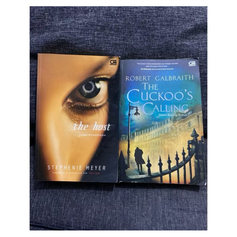 BUKU NOVEL THE HOST DAN CUCKOO CALLING BEKAS PRELOVED