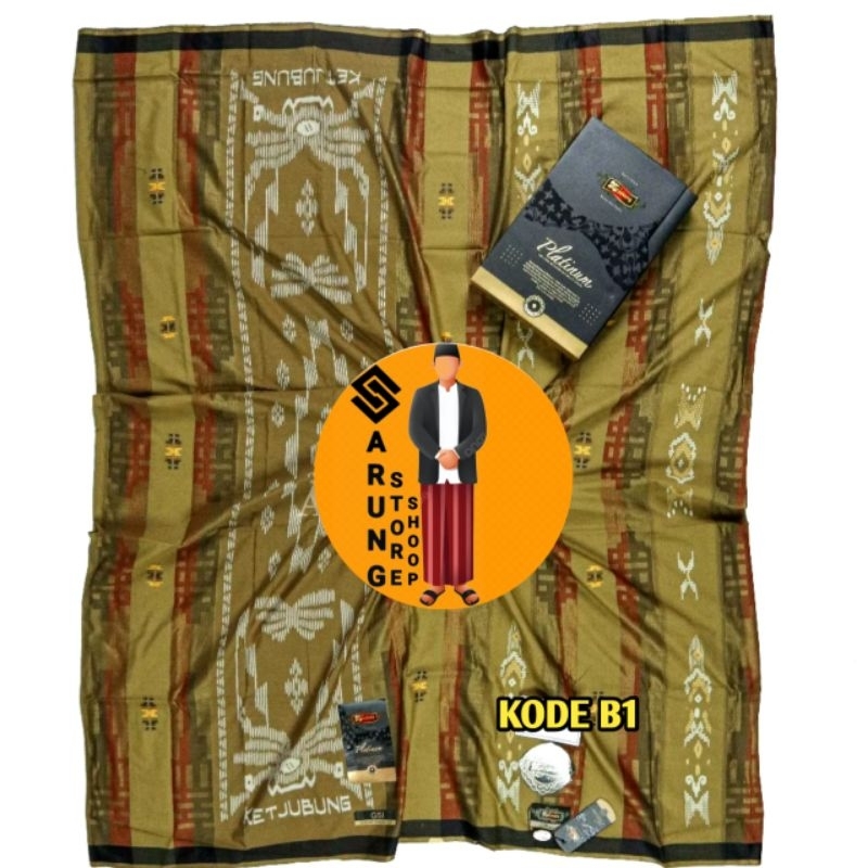 Sarung Ketjubung Platinum Gold