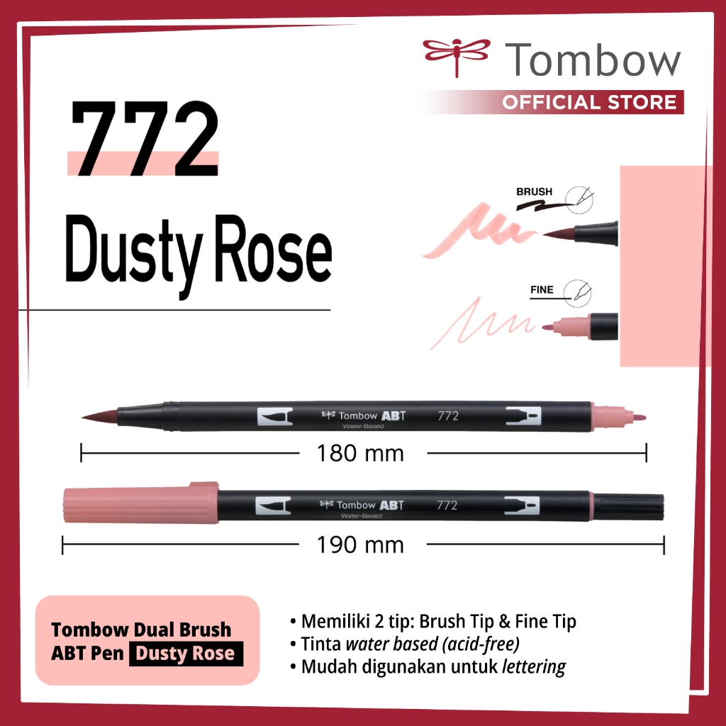 

Tombow Dual Brush ABT Pen Blush