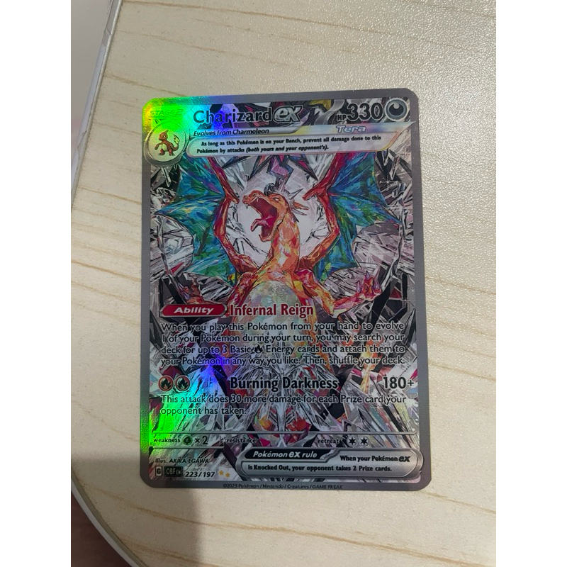 Charizard ex SAR 134/108 Ruler of the Black Flame SV3 Japan Pokemon Card