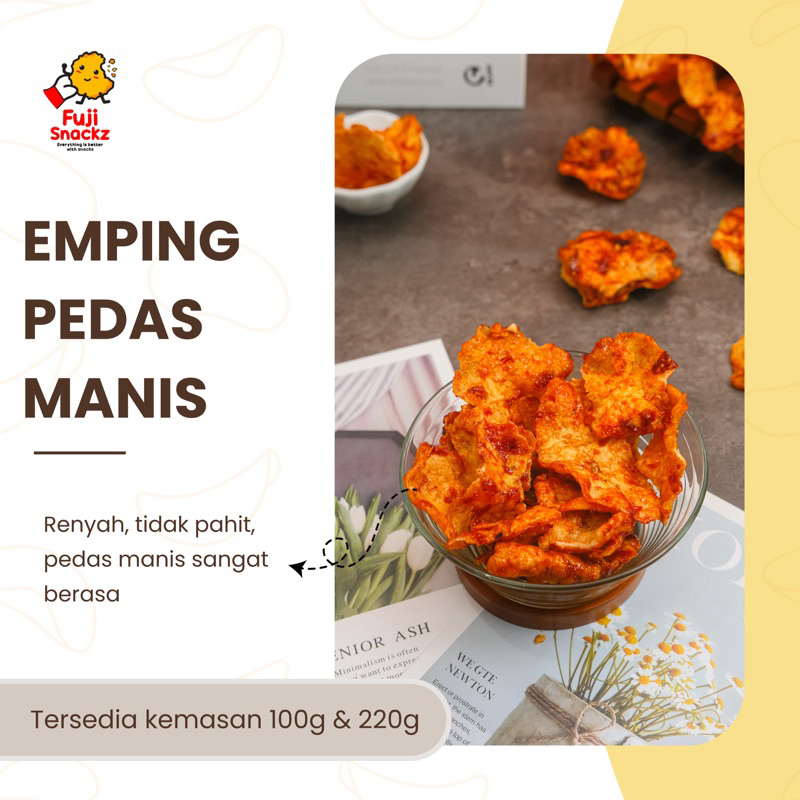 

Emping Melinjo Pedas Manis Premium Homemade