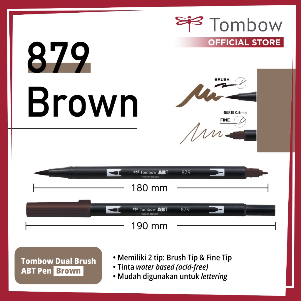 

Tombow Dual Brush ABT Pen Brown
