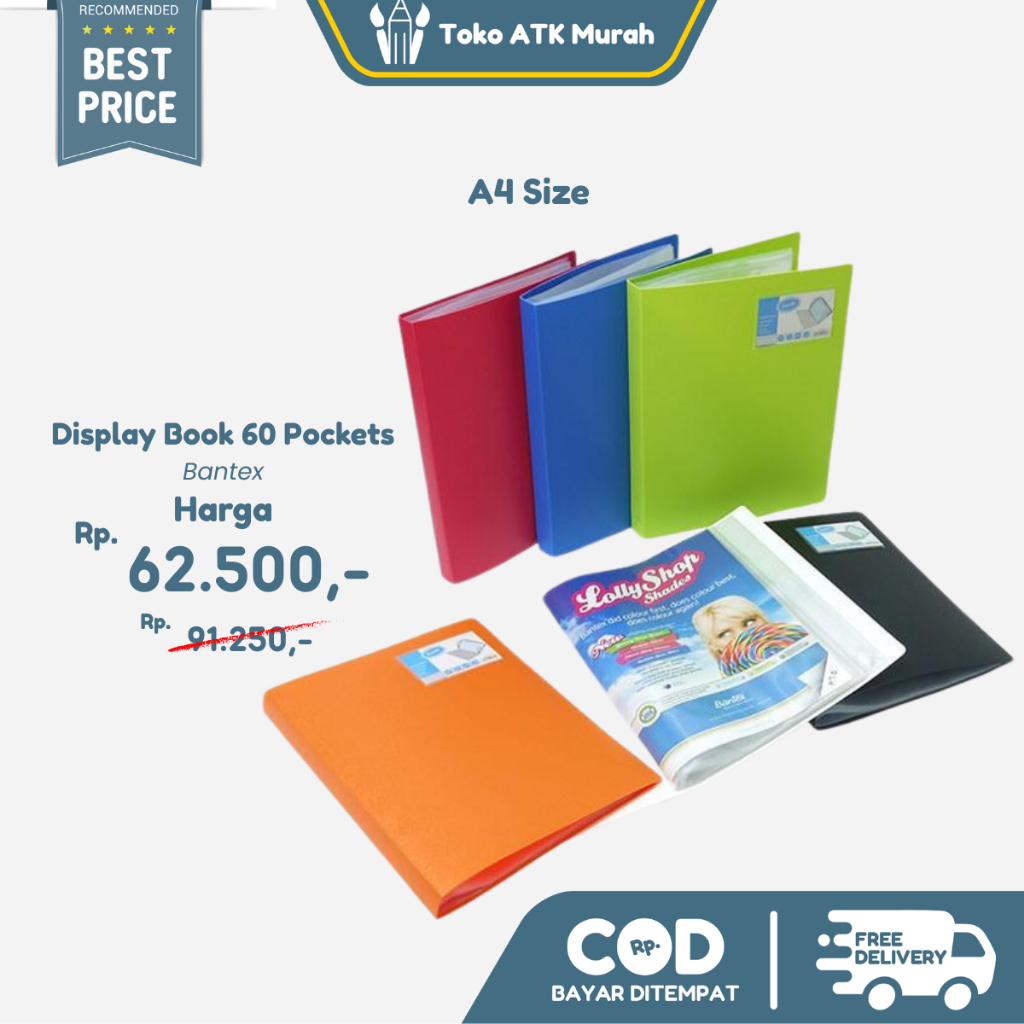 

Bantex Display Book 60 Pockets A4 #3147