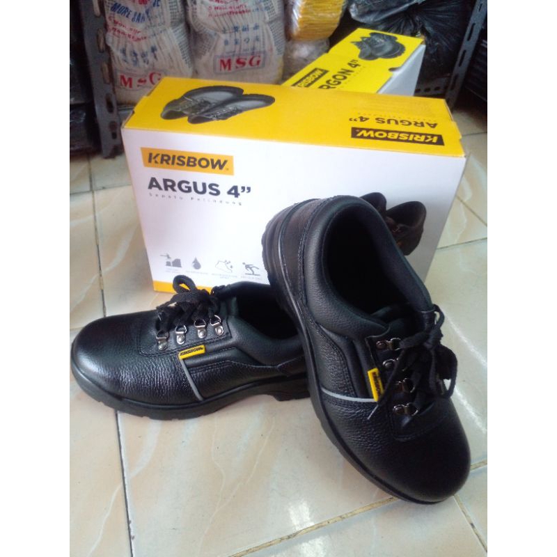 safety shoes krisbow argon 4" . argus 4".hercules 4"100% original SNI
