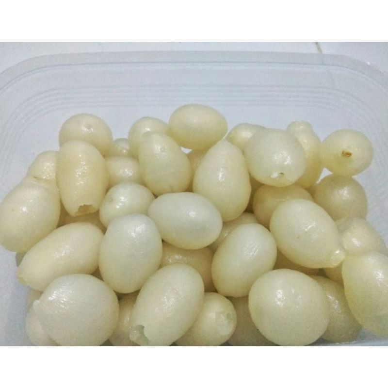 

buah rambutan kupas matang, kupas saat ada order