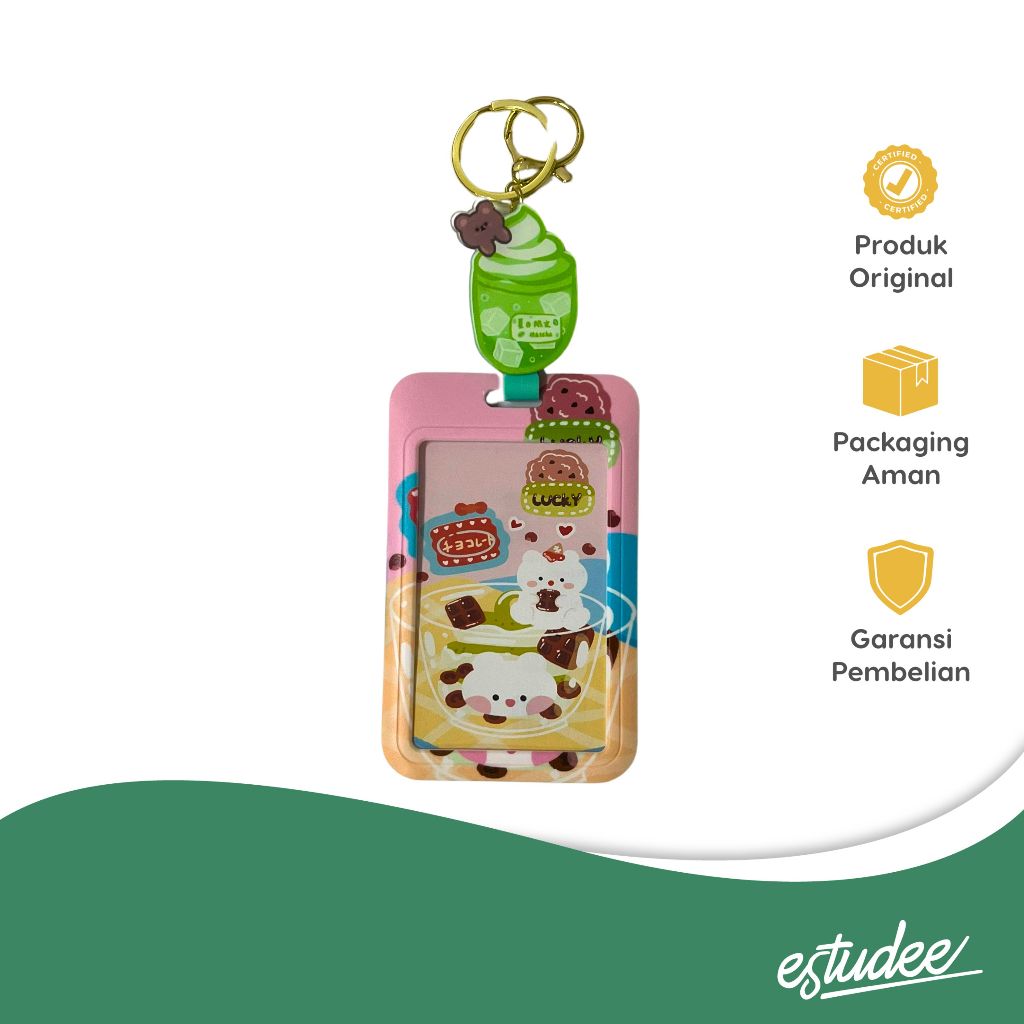 

KAKO PATISSERIE BEAR RETRACTABLE CARD HOLDER