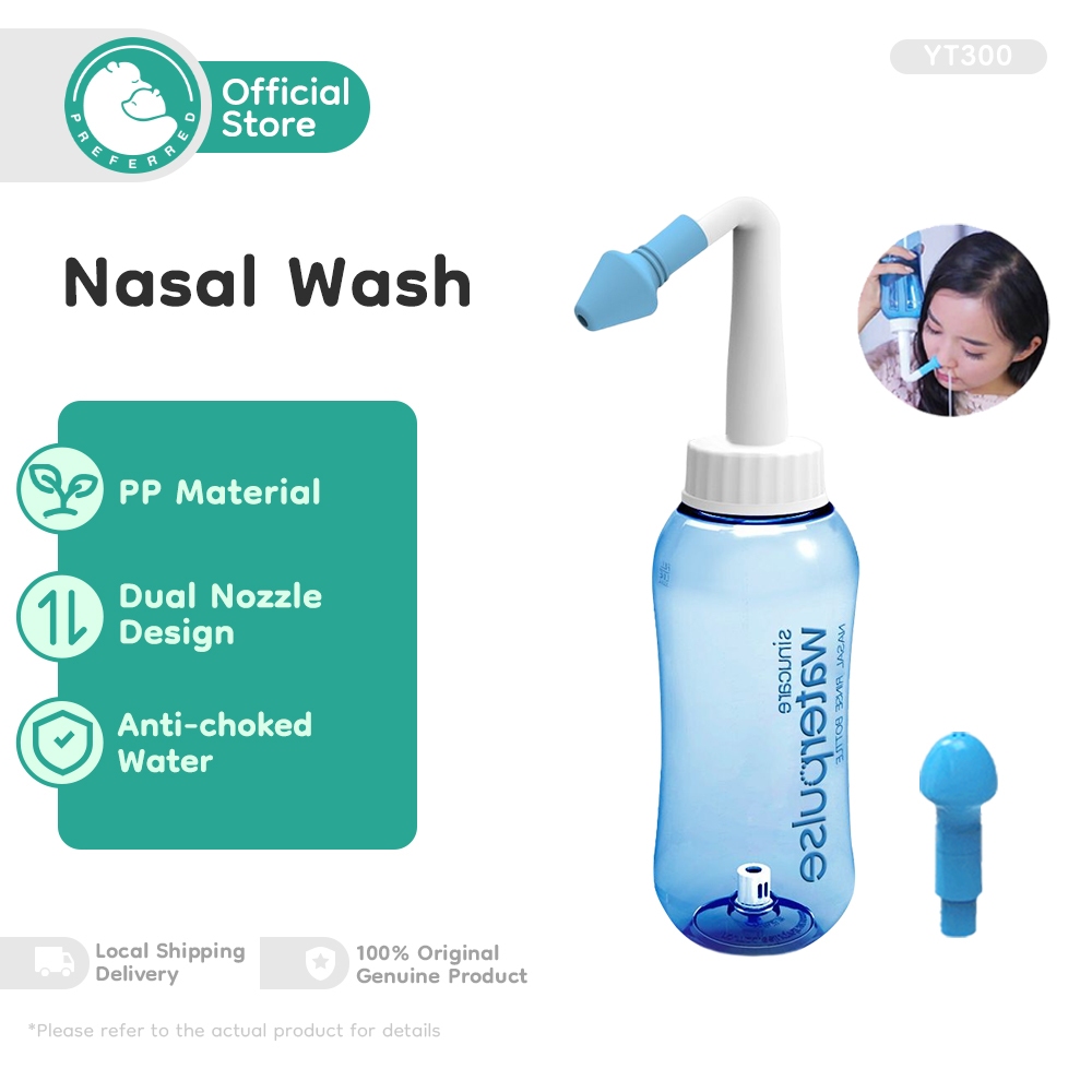 PREFERRED Nasal SprayCuci hidung/Alat Cuci Hidung/Botol Cuci Hidung/Termasuk 1 Pencuci Hidung + 10