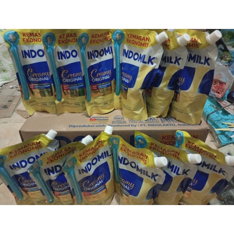 

Paket 12 pcs Indomilk Pouch Creamy Original 545gr
