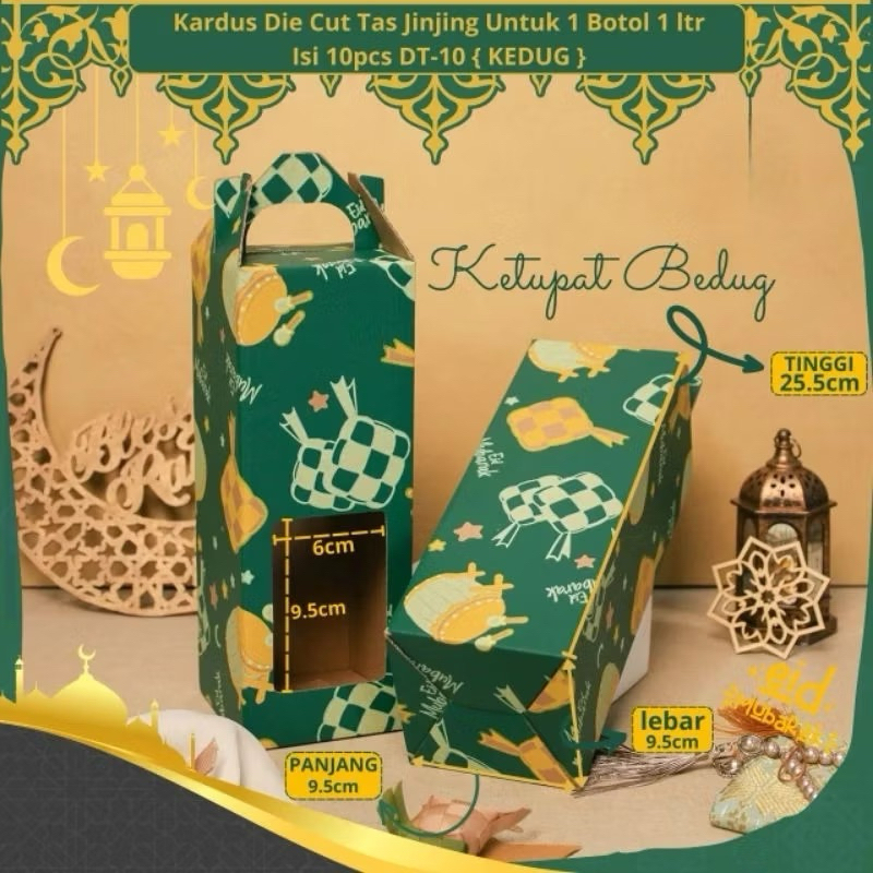 

SYLDERUS | Kardus Lebaran Hampers Idul Fitri Die Cut Tas Jinjing Botol