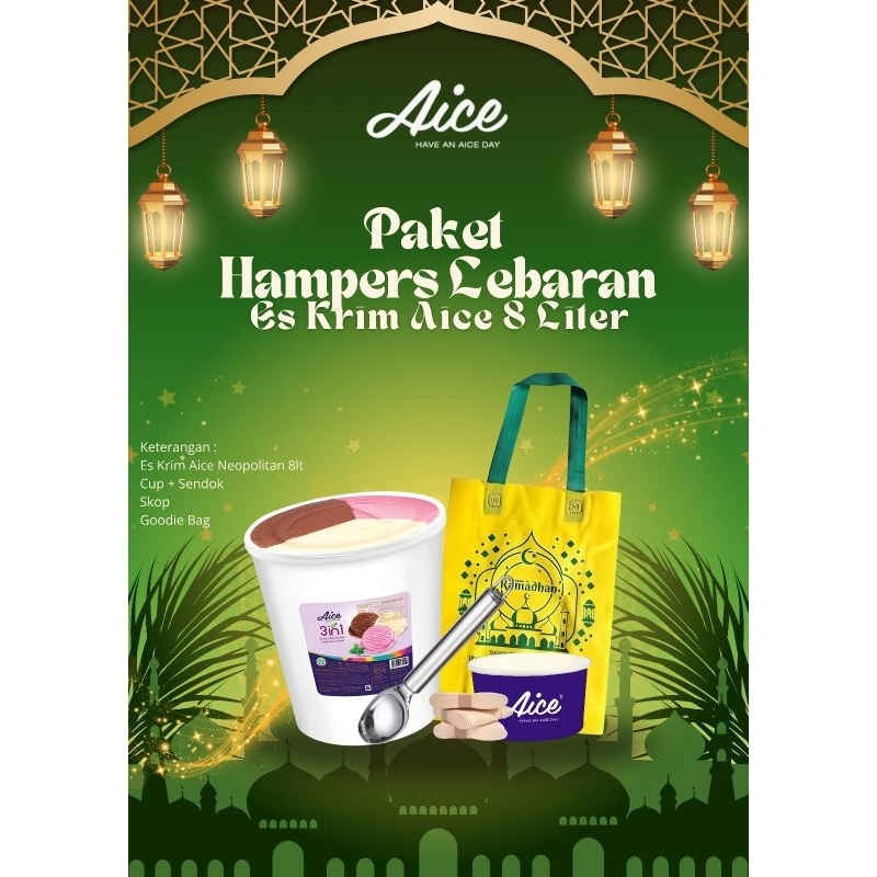 

Paket Hampers Lebaran Es Krim (Es krim Neapolitan, Cup, Scop, Godiebag)