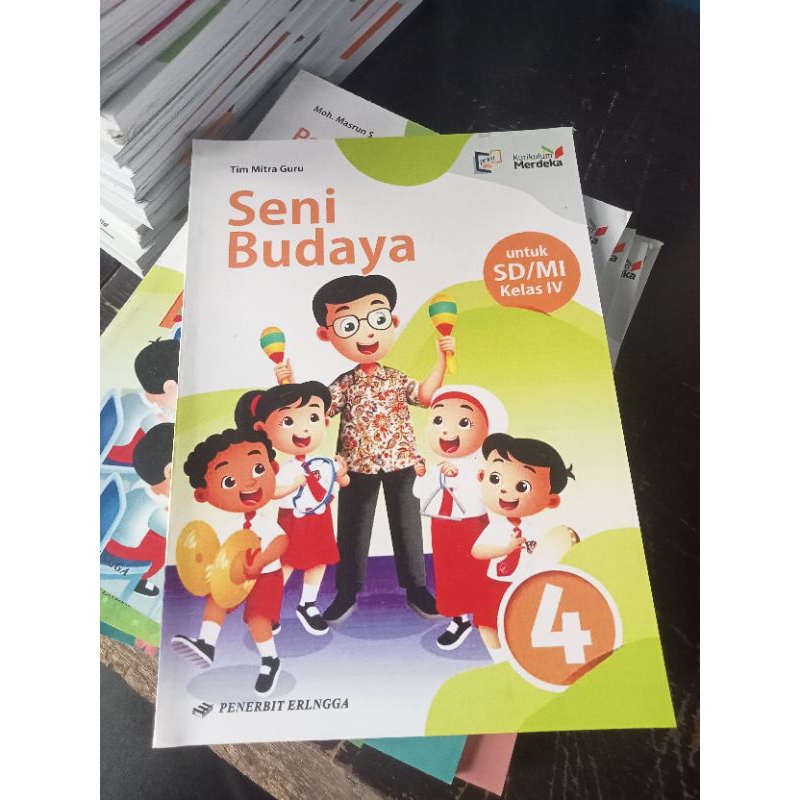 buku seni budaya kelas 4 SD Erlangga kurikulum merdeka
