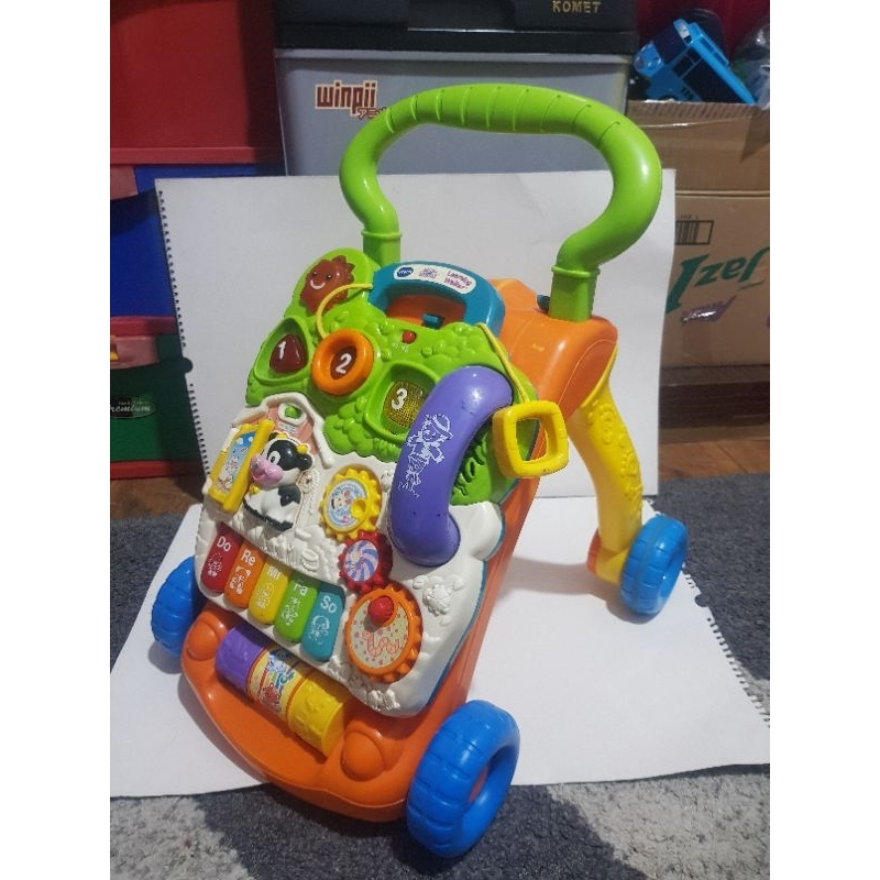 Vtech sit to stand learning walker push warker preloved