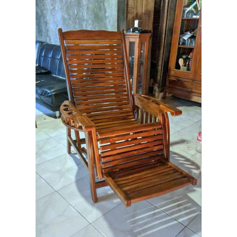 KURSI MALAS || KURSI SANTAI || KURSI MALAS KAYU JATI || KURSI SANTAI JATI