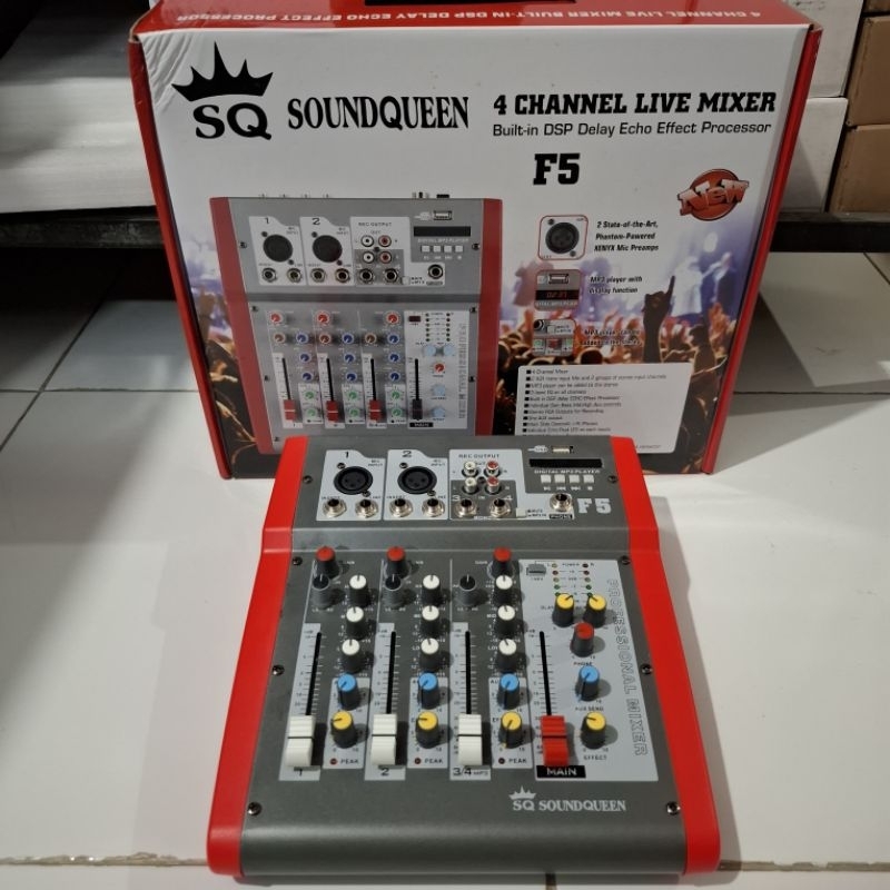 Mixer Soundqueen F5 4 Channel
