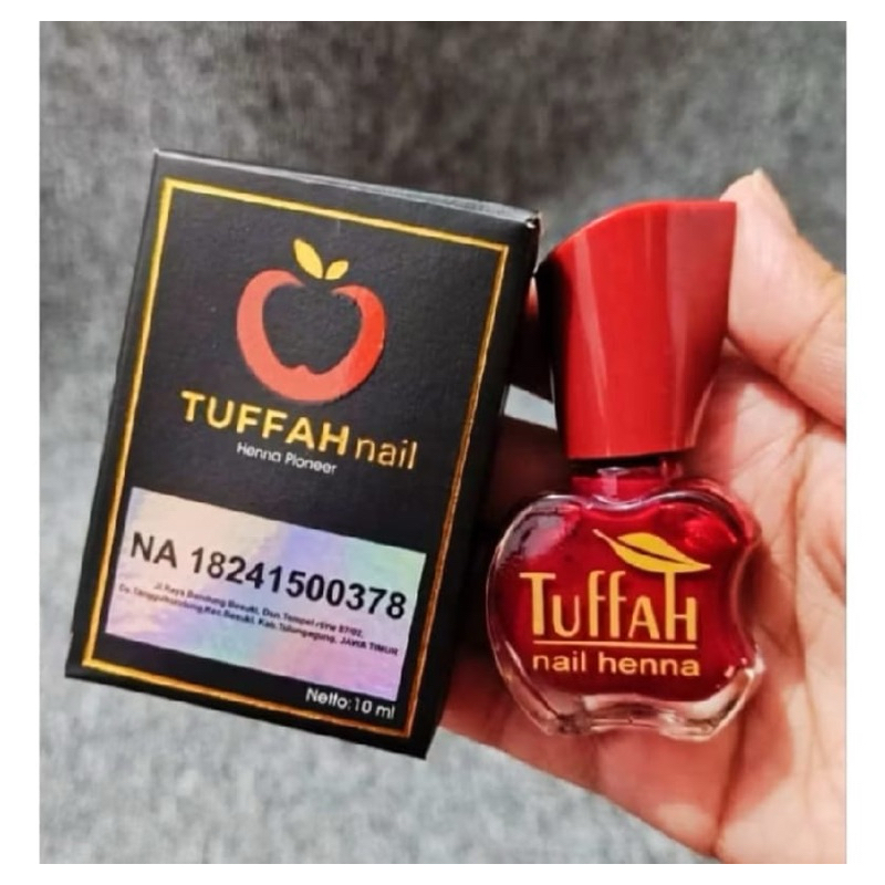 TUFFAH NAIL HENNA ( BARU KEMASAN BPOM ) HENNA KUKU TUFFAH NAIL HENNA - PEWARNA KUKU/Henna Maroon
