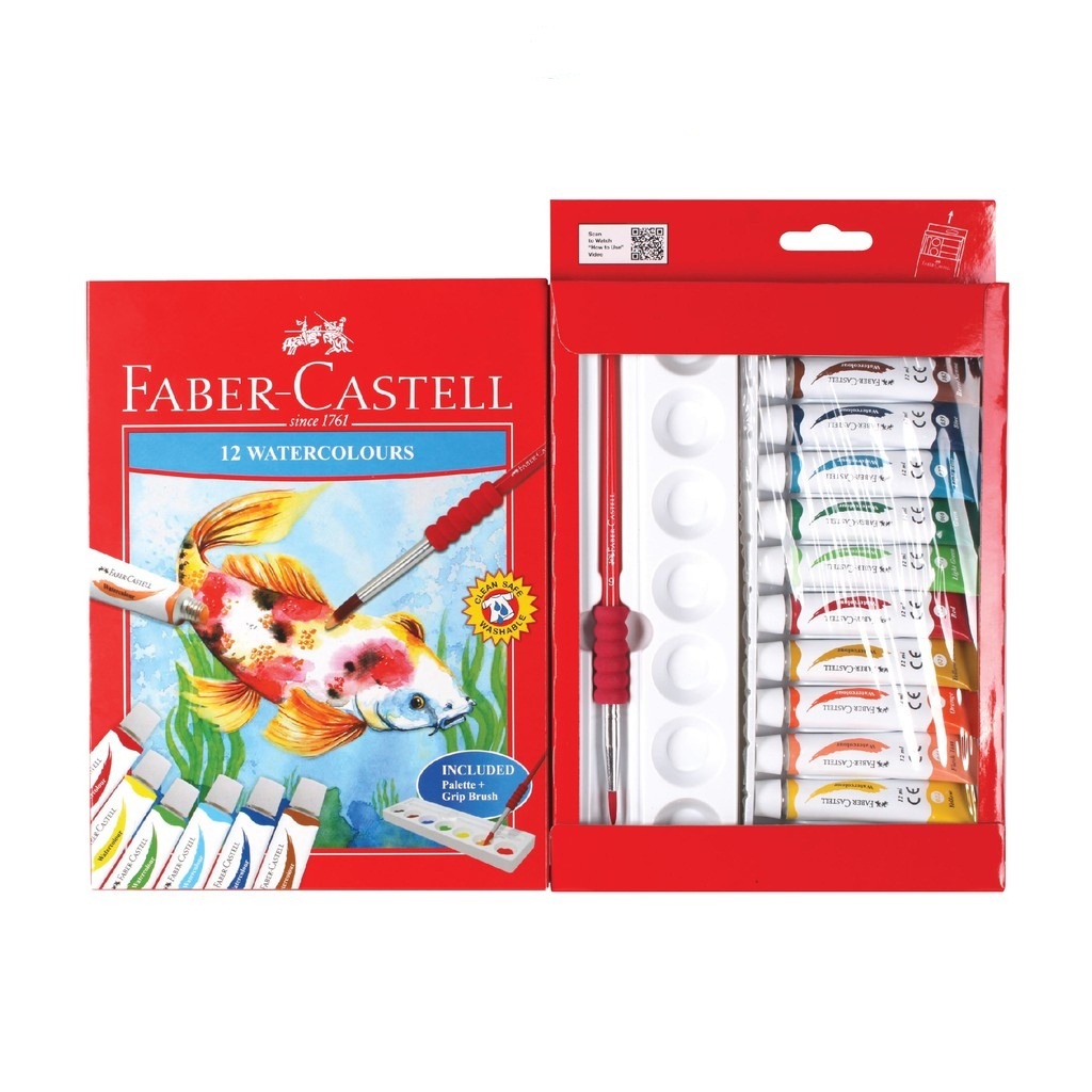 

Faber Castell Watercolours/Cat Air 12 Warna