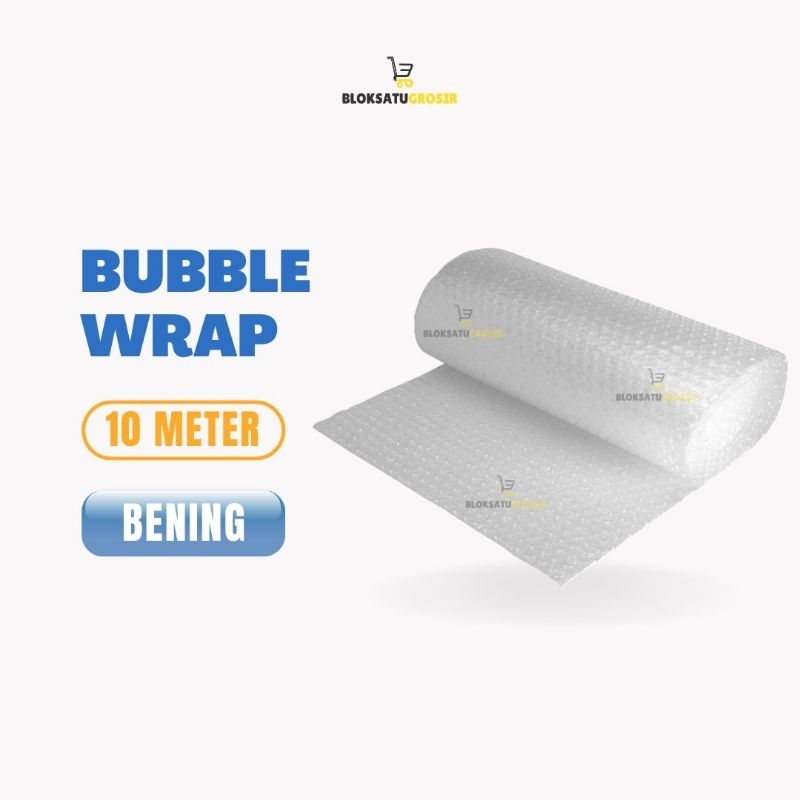 

Bubble Wrap Meteran 1 meter (10 meter x 1.25 meter) | Pembungkus Kosmetik | Bubble Wrap Murah | Bubble Wrap Ekonomis