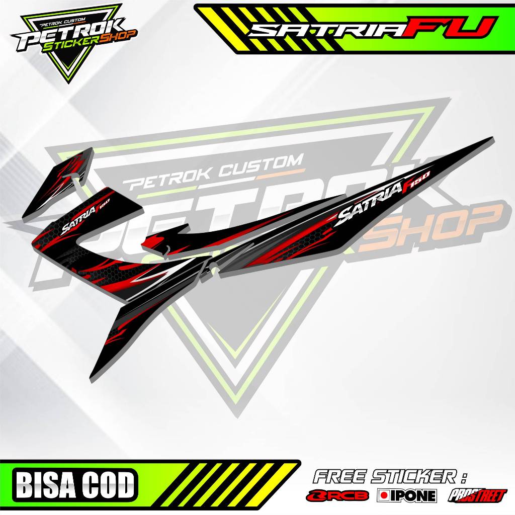STRIPING VARIASI SUZUKI SATRIA FU 150 / STICKER LIST MOTOR SATRIA FU 150