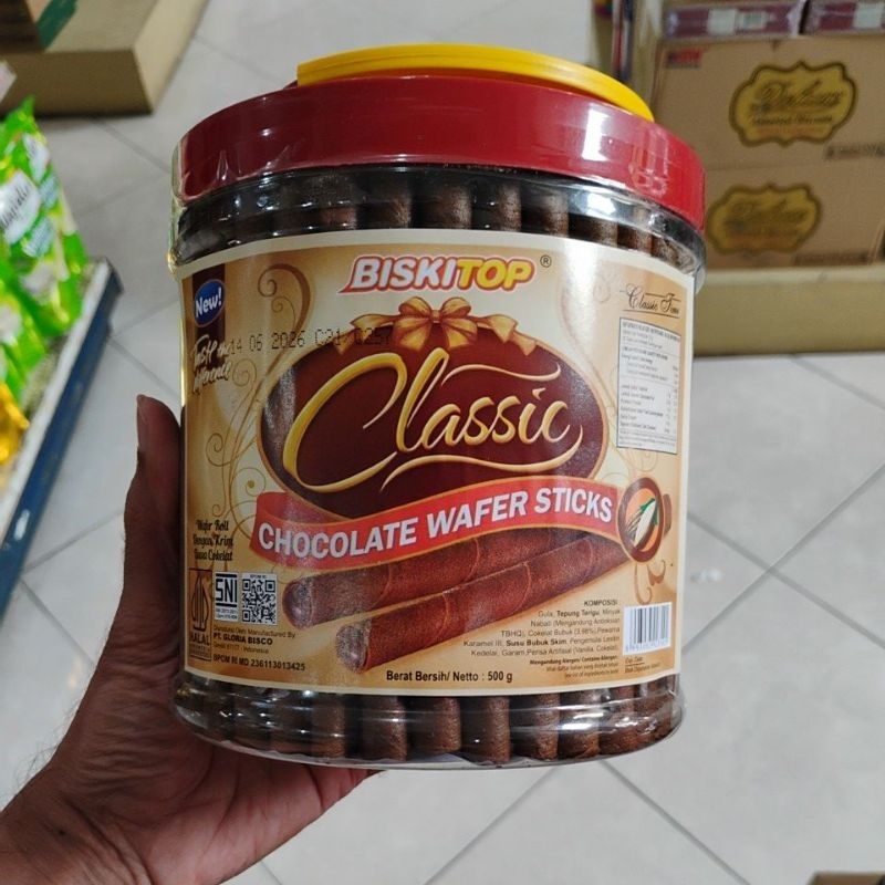 Biskitop Classic Chocolate Wafer Stick 500gr