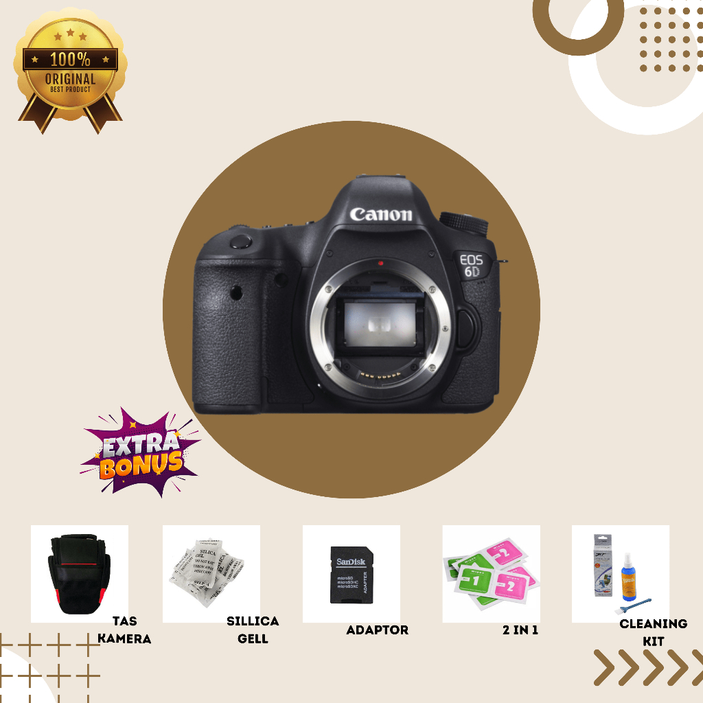 [KAMERA DSLR] CANON EOS 6D BLACK MULUS SECOND BERGARANSI ORIGINAL