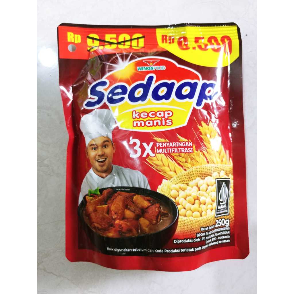 

1Pcs Kecap Manis Sedaap 250G 8500K