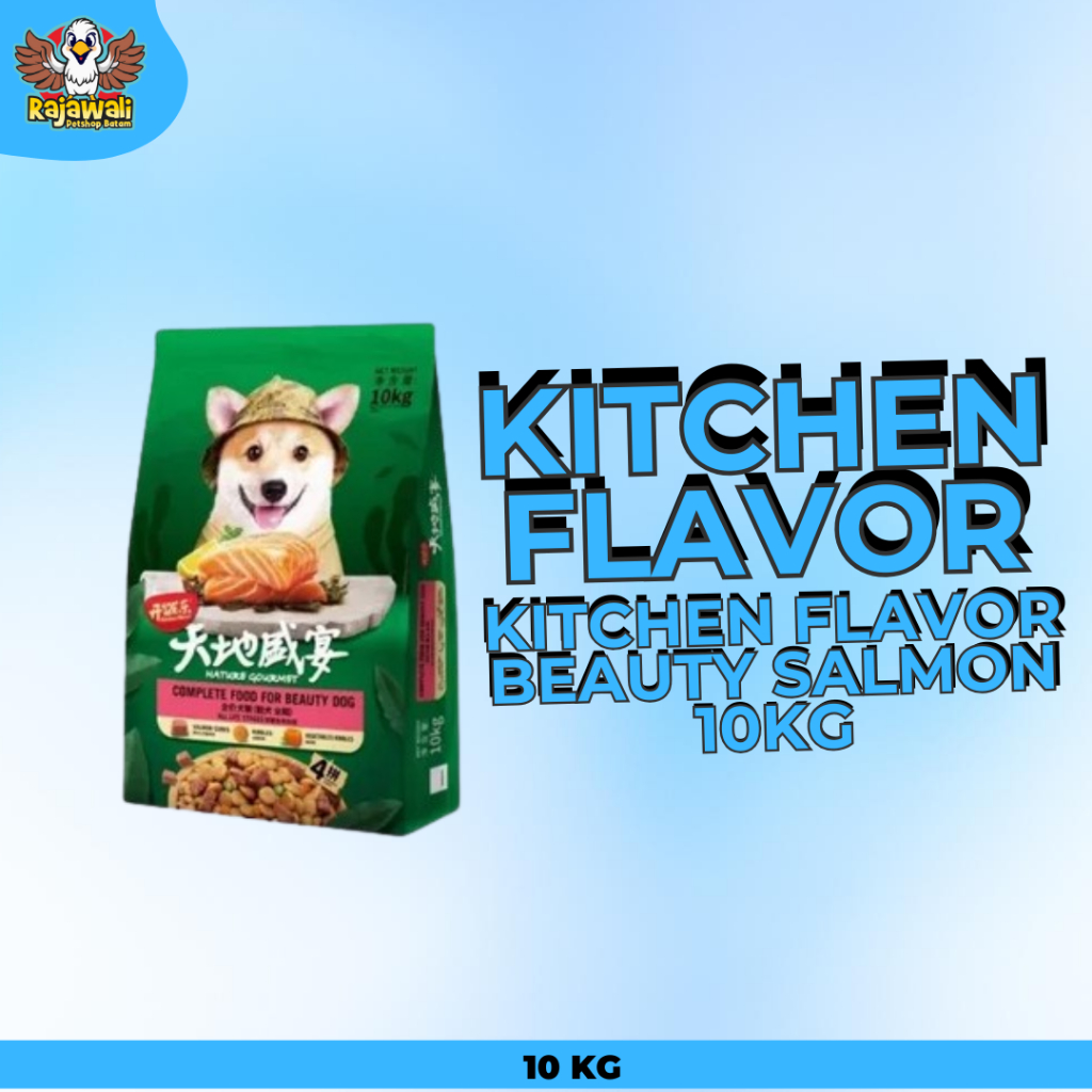 Rajawali Petshop Kitchen Flavor dog beauty salmon  10kg makanan anjing KF BEAUTY SALMON DOG KF DOG