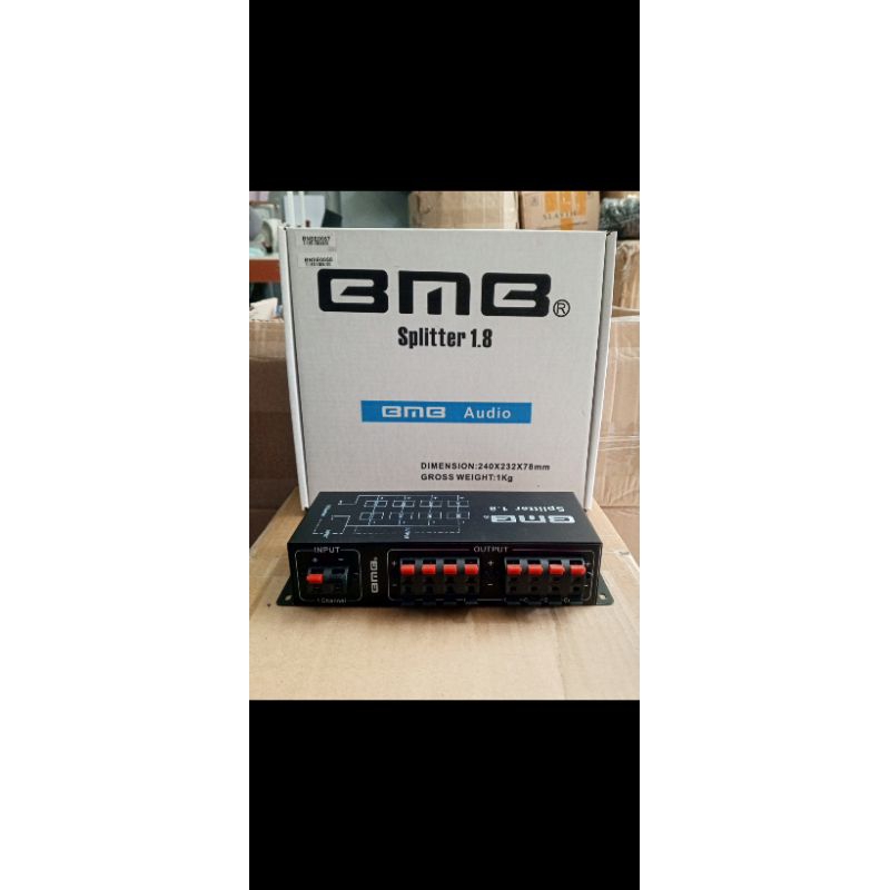 BMB Splitter 1.8 - 1 in 8 out pembagi speaker 4 set Original -- 1bh Splitter