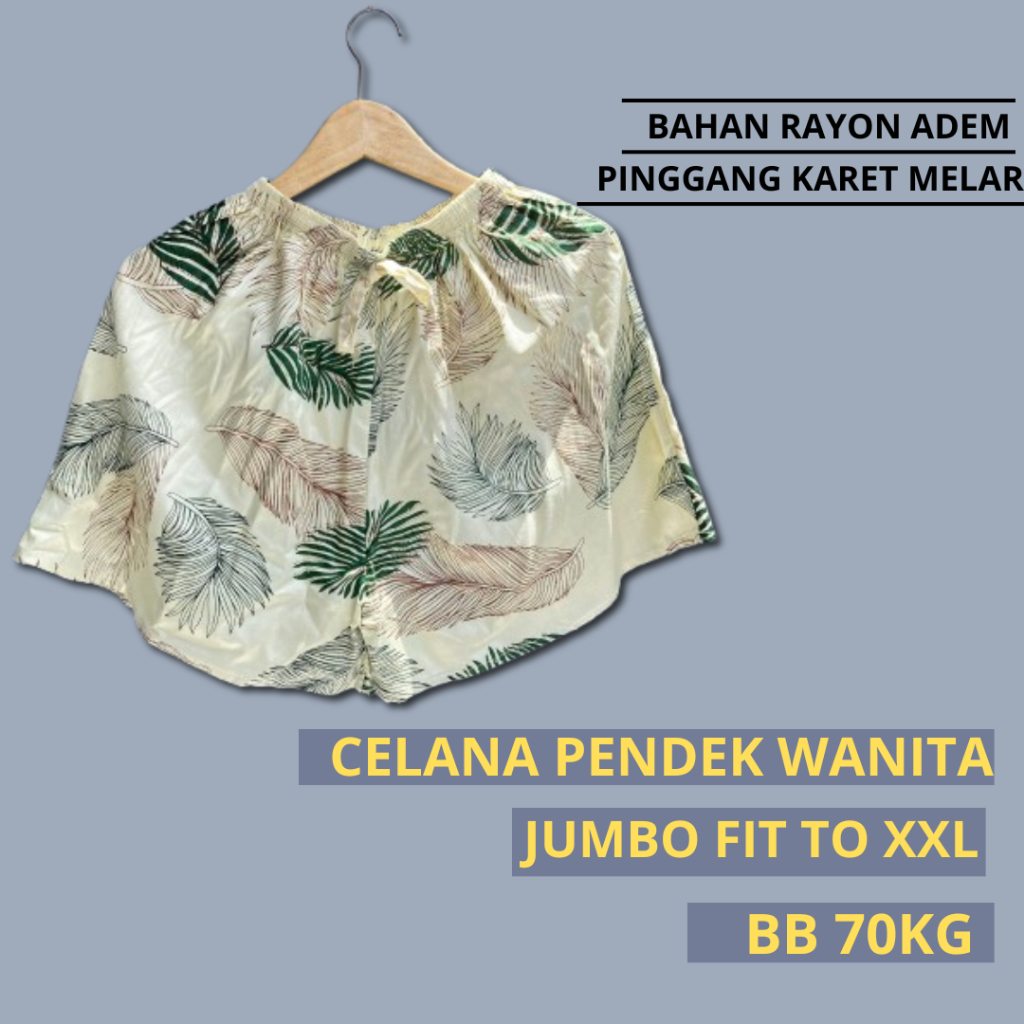 Terbaru Hot Pants Wanita Celana Pendek Santai Wanita Rayon HotPants Fashion Bawahan Cewe Remaja Cela