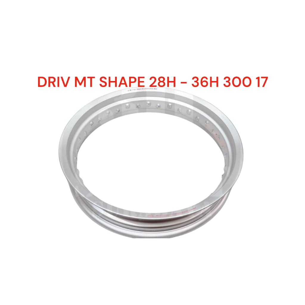 VELG DRIV MT SHAPE 28H 300 17 SILVER