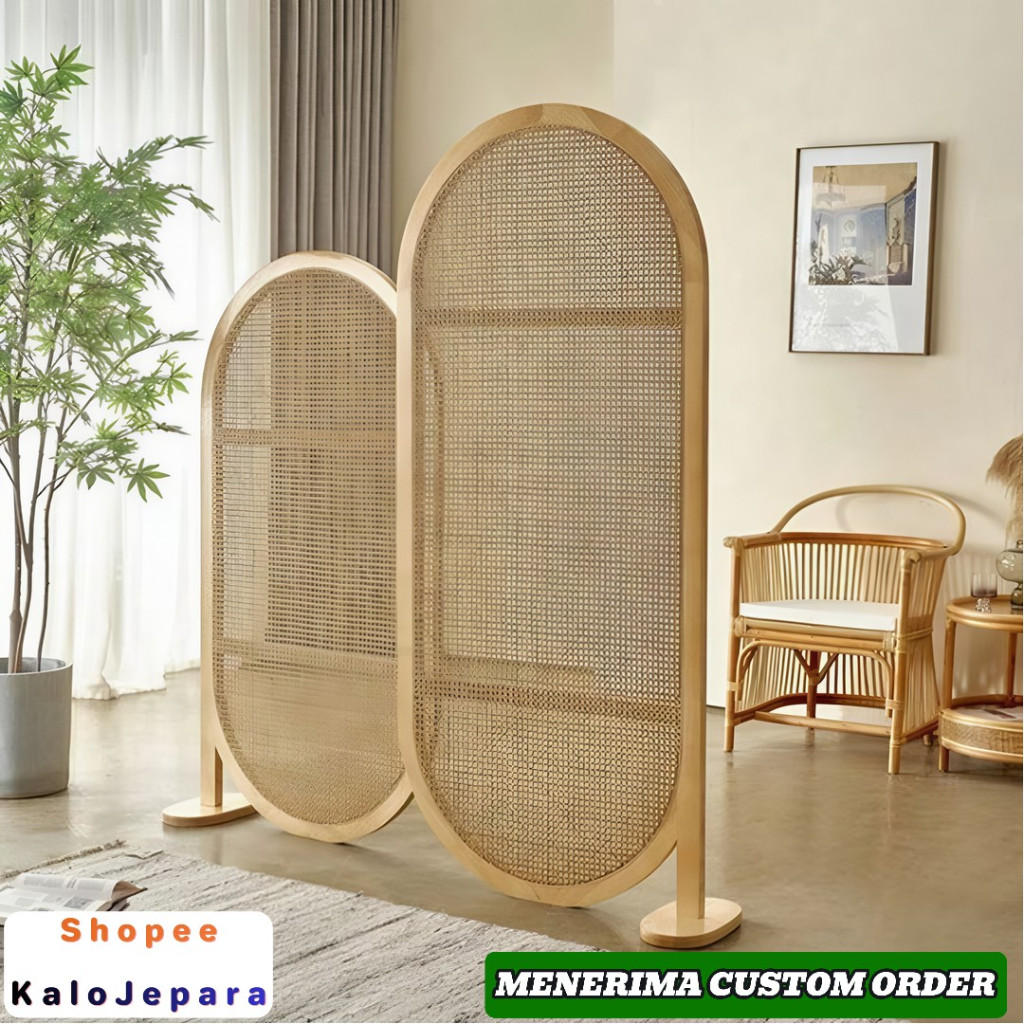 Pembatas Ruang Tamu Dan Ruang Keluarga Bisa Dikirim Ke [ Pati ] | Partisi Rotan | Jati Minimalis | P