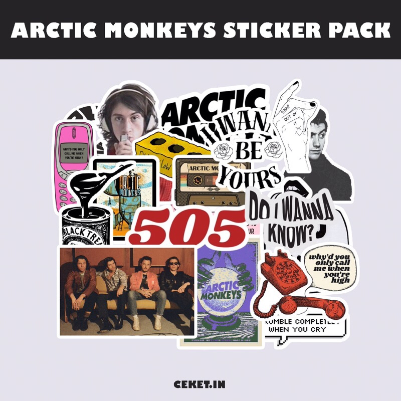

Arctic Monkeys Sticker Pack (19pcs)