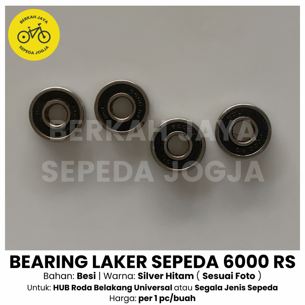 Bearing Laker Hub Freehub 6000 RS Untuk Roda Belakang Sepeda