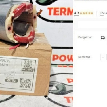 

Stator MAKTEC MT90 MT91 Gerinda 639382-9 Field Assy Rotor MT 90 MT 91