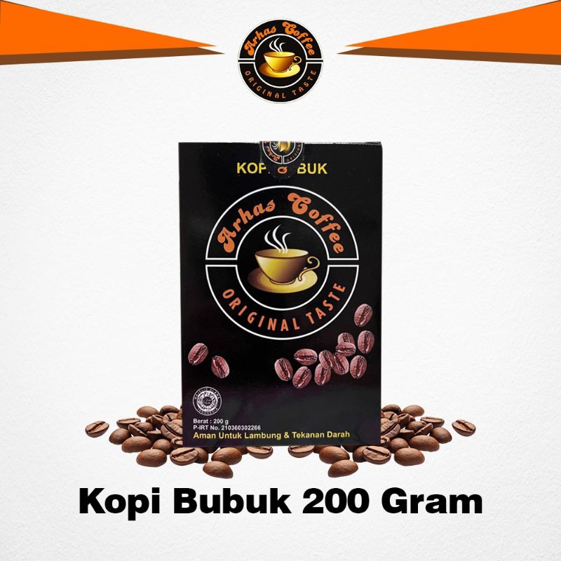 

Kopi Kesehatan Arhas Coffee Kopi Bubuk 1 Kotak 200 Gram