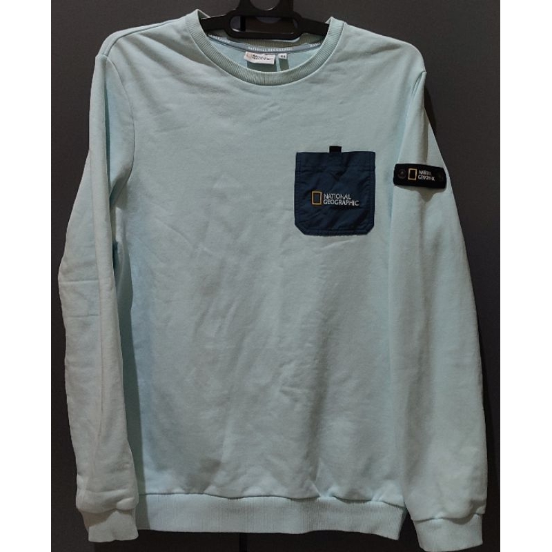 National Geographic Second | Crewneck Patch | Sky Blue