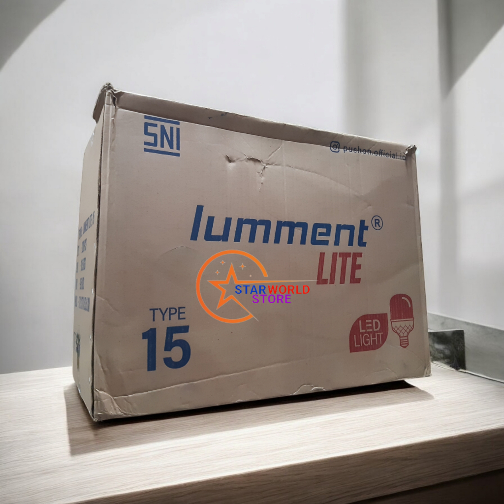 Paket 1 Koli Lumment LITE Lampu Bohlam LED 15 Watt / 1 DUS ISI 100 Pcs Lampu LED LUMMENT LITE 15W